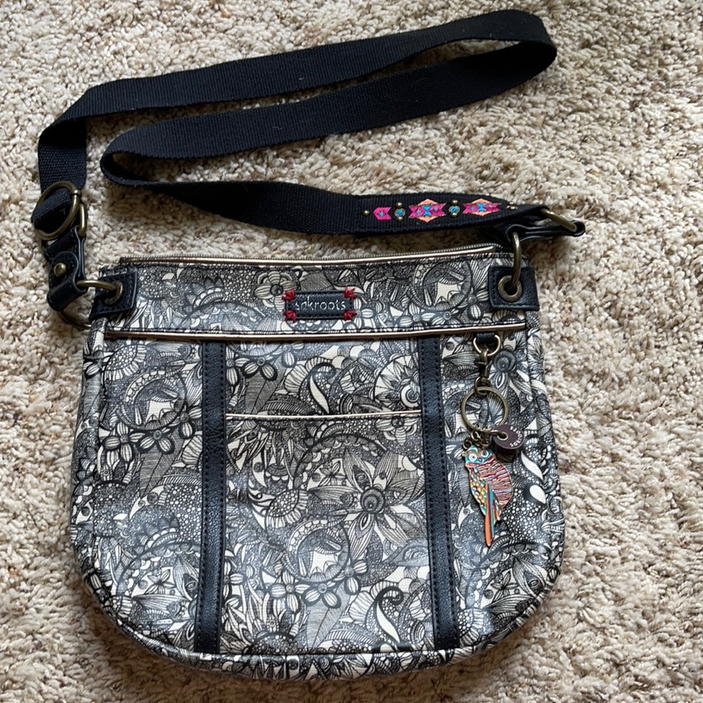 Sakroots crossbody purse with adjustable handle
